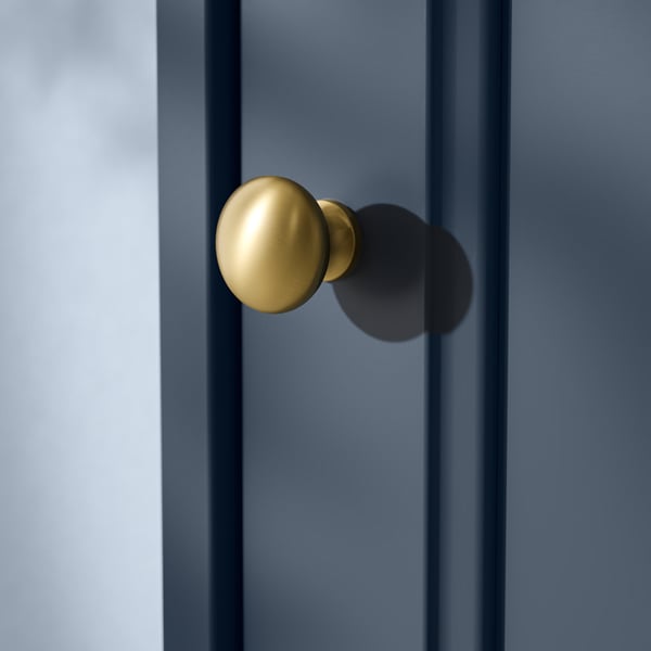 FÅGELFJÄLLET Stolik nocny, ciemny szaroniebieski, 42x41x56 cm
