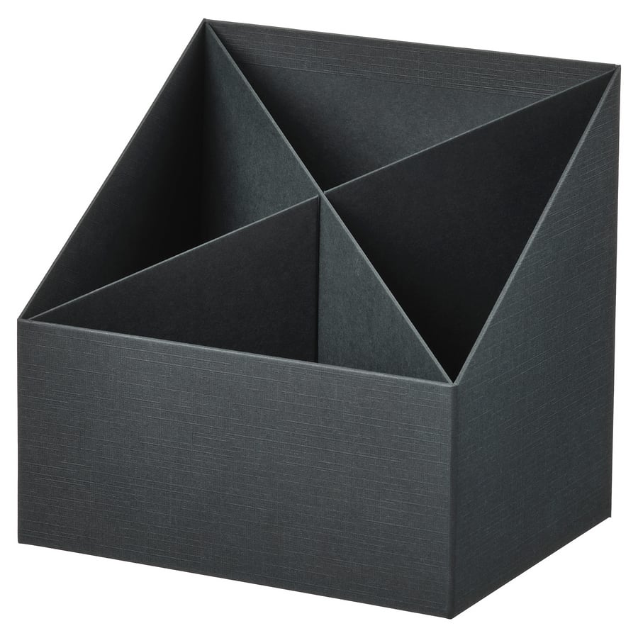 FJÄDERHARV, rakstāmgalda organizators 16x16 cm, antracīta krāsā