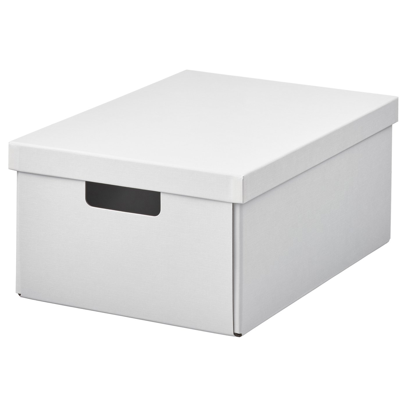Контейнер із кришкою IKEA FJÄDERHARV, білий, 25 × 35 × 16 см