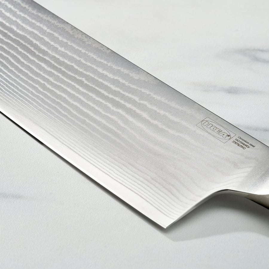 FJÄLLRÖDING nakiri nazis, Damaskas tērauds/melns, 18 cm
