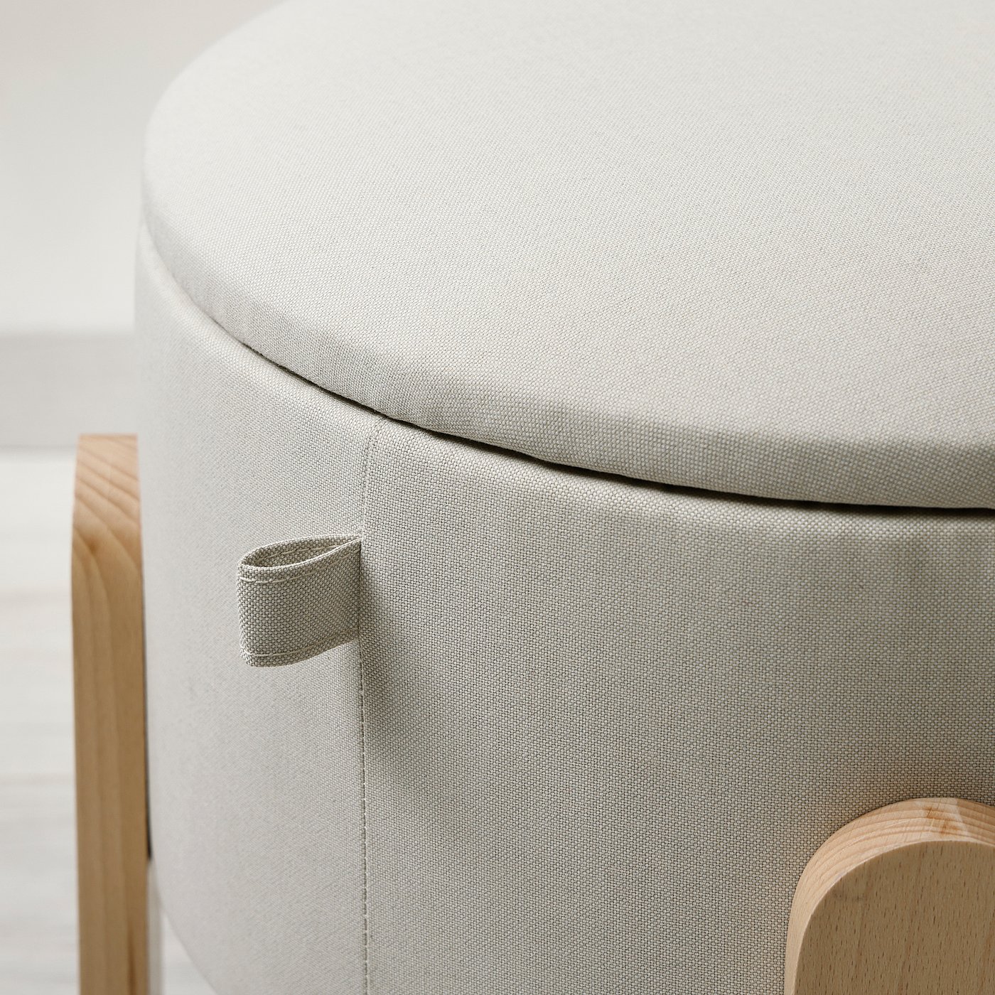IKEA FORLUNDA フォルルンダ 収納付き プーフ スツール FÖRLUNDA puf, z pojemnikiem/Tonerud szary - IKEA