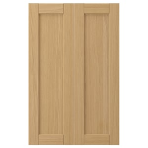 FORSBACKA Двері кутової шафки 2 шт. - дуб 25x80 см