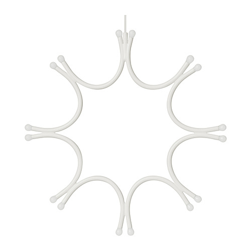 FRÖJDA - lampa wisząca, 33 cm, na baterie biały