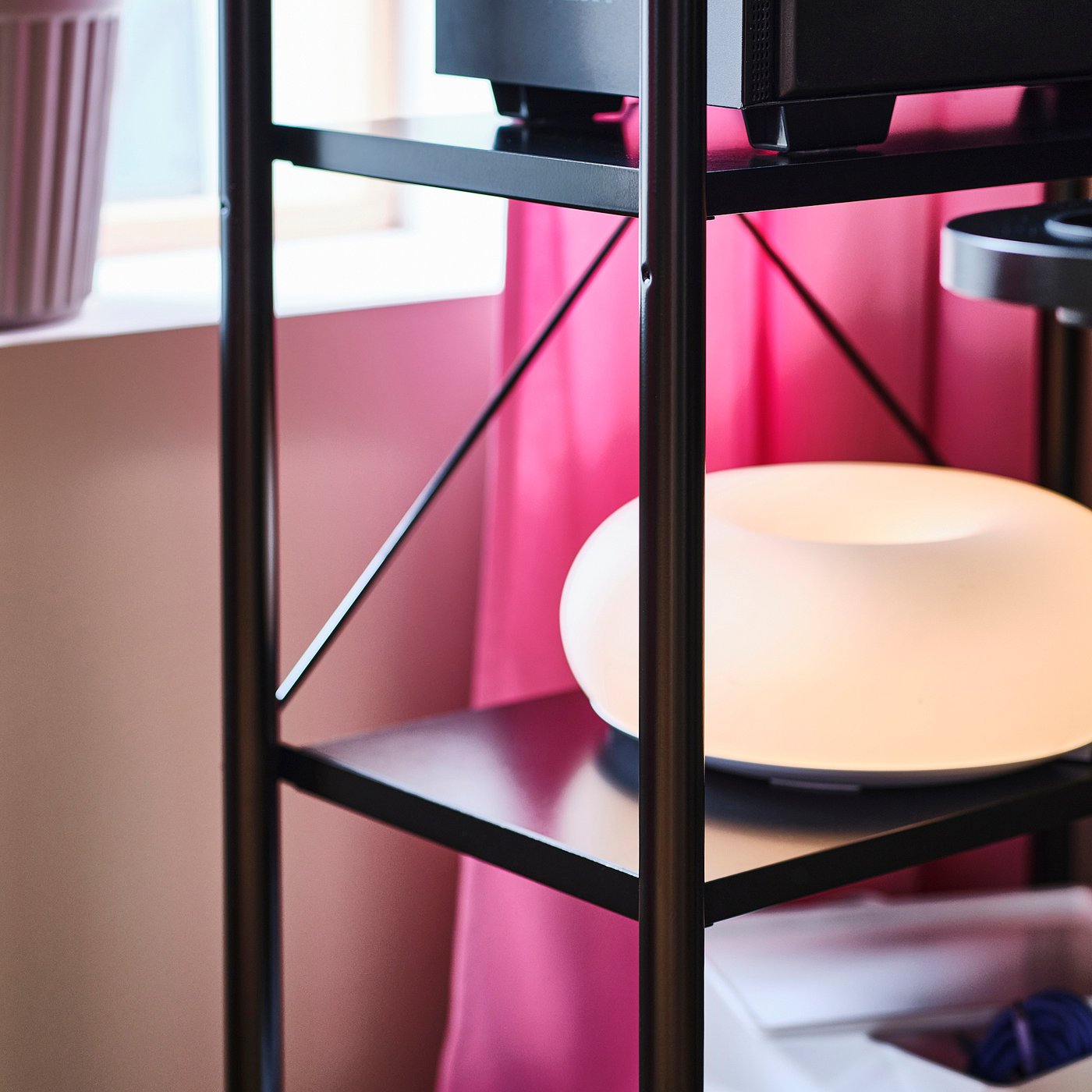 Шафка IKEA FRÖSKELÅS, чорний, 63 × 35 × 141 см — фото 3
