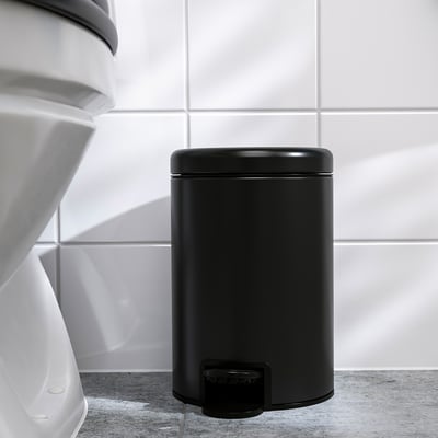 GANSJÖN Kosz na odpady, czarny, 3 l