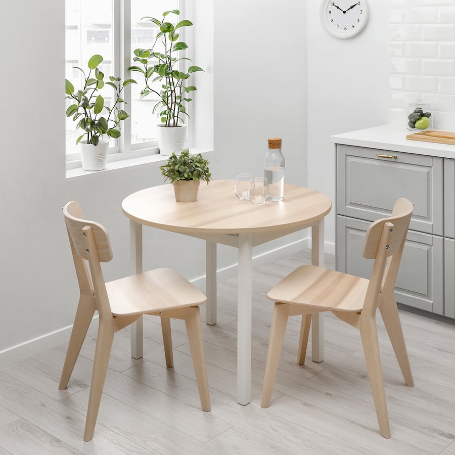 GAPERHULT Pagarināmais galds - osis / balts 90 / 120x90 cm, 4 personām GAPERHULT Pagarināmais galds - osis / balts 90 / 120x90 cm, 4 personām