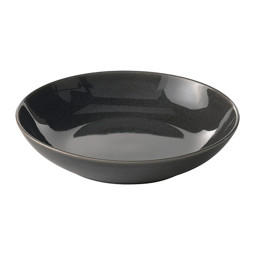 GLADELIG - talerz głęboki, 21 cm, ciemnoszary