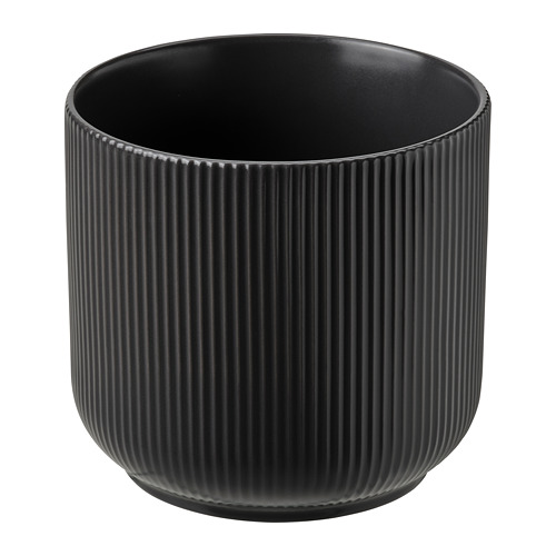 GRADVIS - Osłonka doniczki, 12 cm, do wewnątrz/na zewnątrz czarny