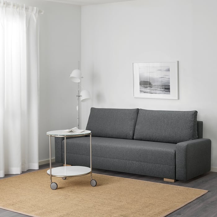 GRÄLVIKEN Rozkładana sofa 3osobowa, ciemnoszary IKEA