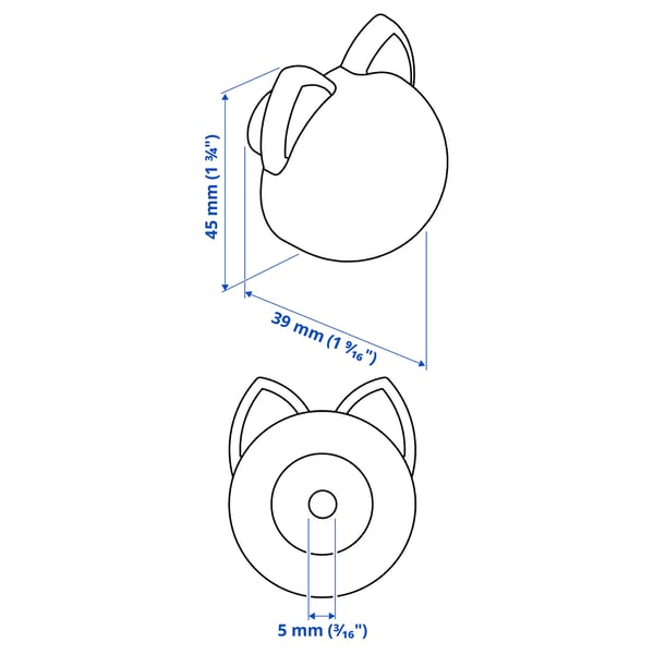 Ilustracja z wymiarami dla produktu: GREJSIMOJS.