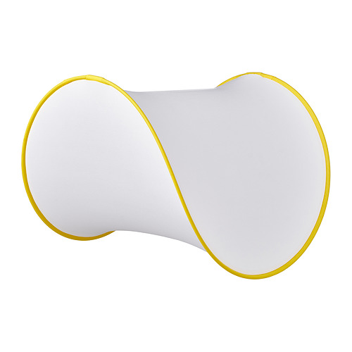 GREJSIMOJS - klosz lampy wiszącej, 45 cm, biały/żółty