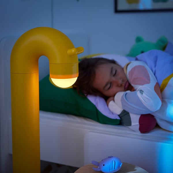 GREJSIMOJS Ozdobna lampa podłogowa LED, żyrafa/żółty na baterie