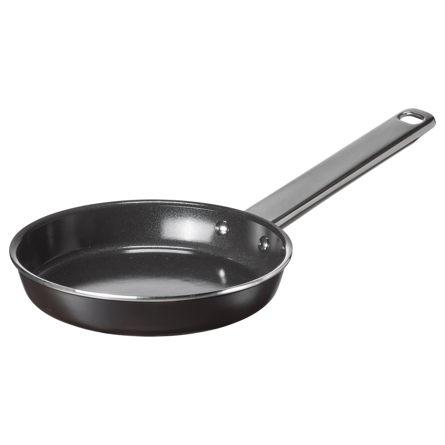 GULDÖRING Panna, nepiedegošs pārklājums, nerūsējošais tērauds/melns pelēks, 16 cm