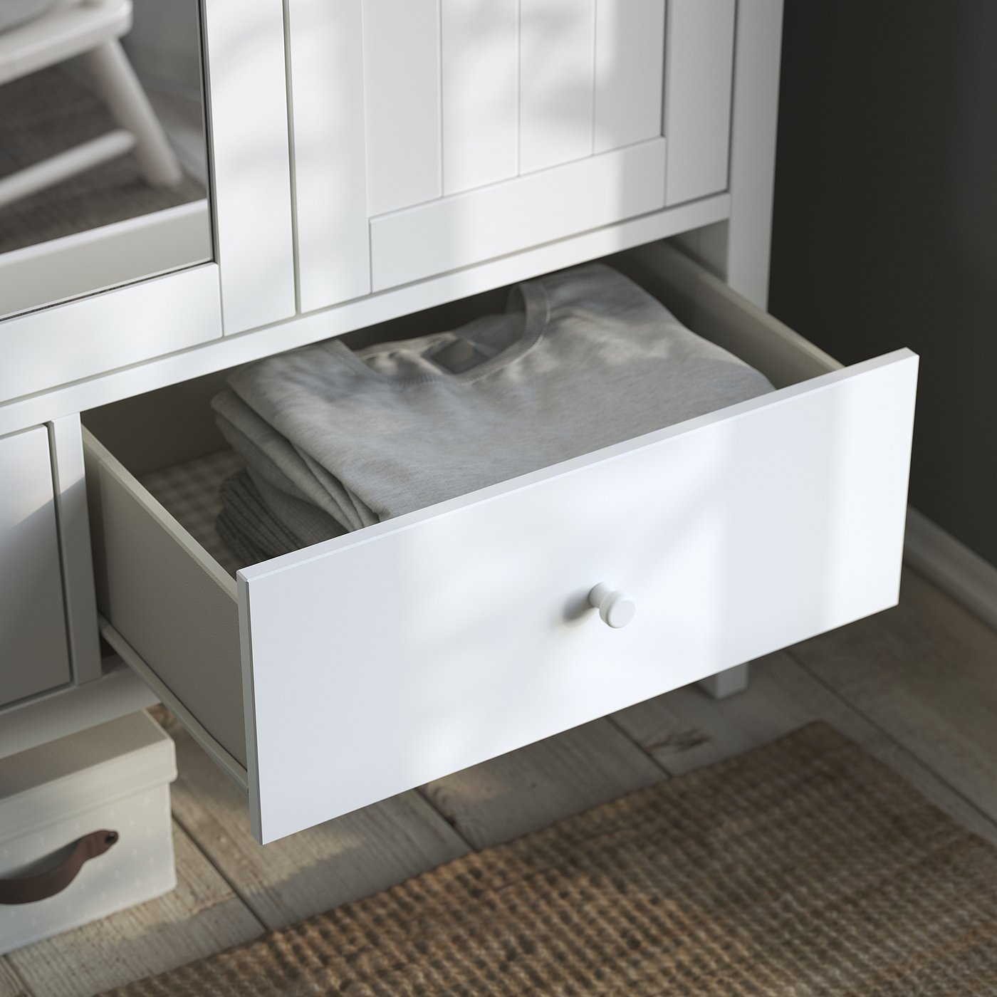 Шафа IKEA GULLABERG, білий, 128 × 64 × 201 см — фото 5
