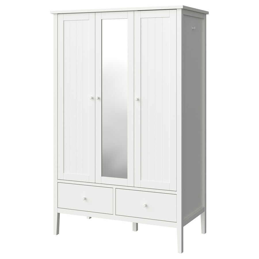 GULLABERG riidekapp, valge, 128x64x201 cm
