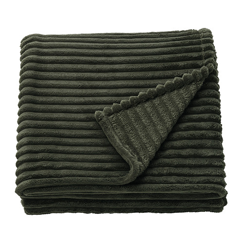 GULLSTRÅLE - narzuta, 150x250 cm, szarozielony