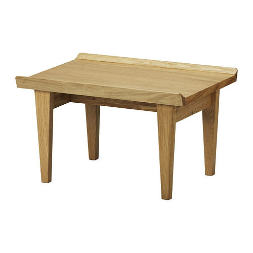 GUTTANE - stolik, 58x39 cm, dąb