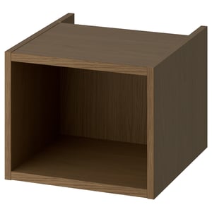 HAGAÅN Відкрита шафка - коричневий імітація дуба 40x48x33 см