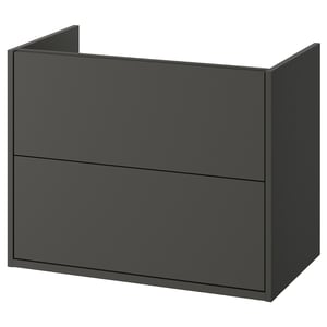 HAVBÄCK Шафка під умивальник із шухлядами - темно-сірий 80x48x63 см
