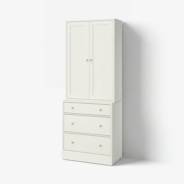 HAVSTA Комбінація з шухлядами, білий, 81x47x212 см