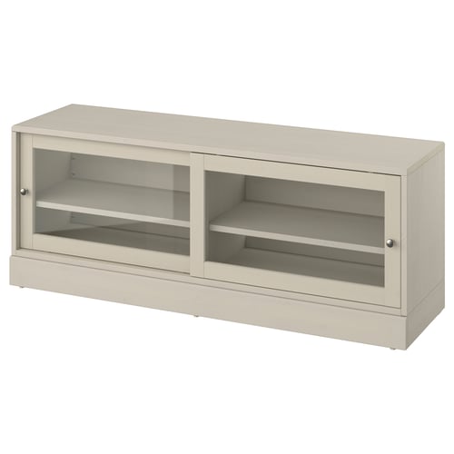 HAVSTA Тумба під ТВ з цоколем - сіро-бежевий 160x47x62 см
