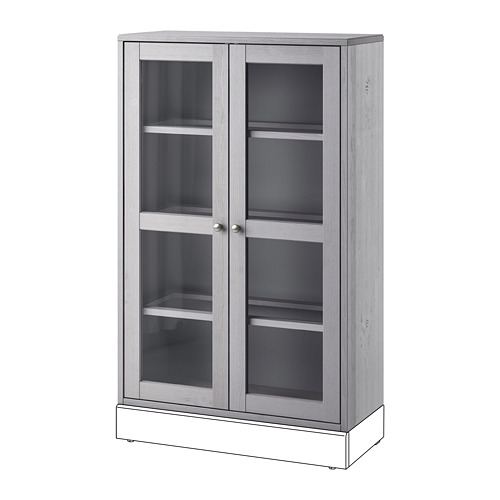 HAVSTA - witryna, 81x35x123 cm, szary