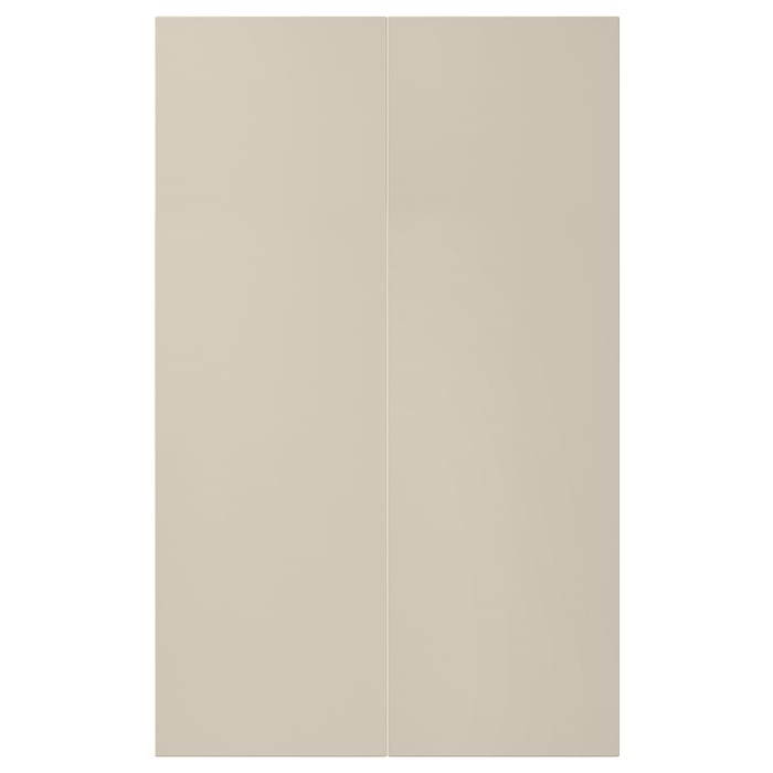 HAVSTORP Двері кутової шафки 2 шт., бежевий, 25x80 см