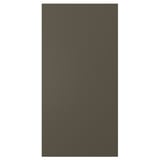 Ciemnobrązowe drzwi szafy HAVSTORP, o prostokątnym kształcie, o gładkim wykończeniu.