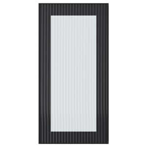 HEJSTA Скляні дверцята - антрацит/рифлене скло 30x60 см