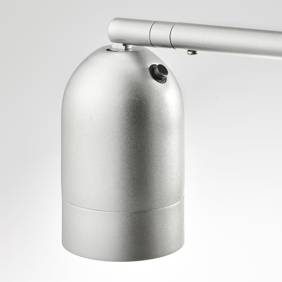 HEKTOGRAM  põranda-/lugemislamp, hõbedakarva/valge