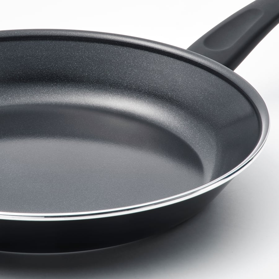HEMLAGAD panna, nepiedegošs pārklājums melnā krāsā, 28 cm