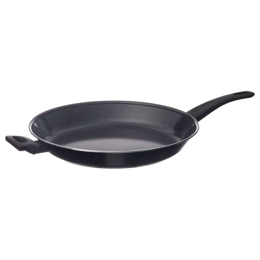 HEMLAGAD panna, nepiedegošs pārklājums melnā krāsā, 32 cm