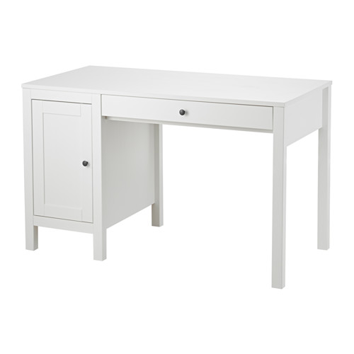 HEMNES - biurko, 120x55 cm, biała bejca