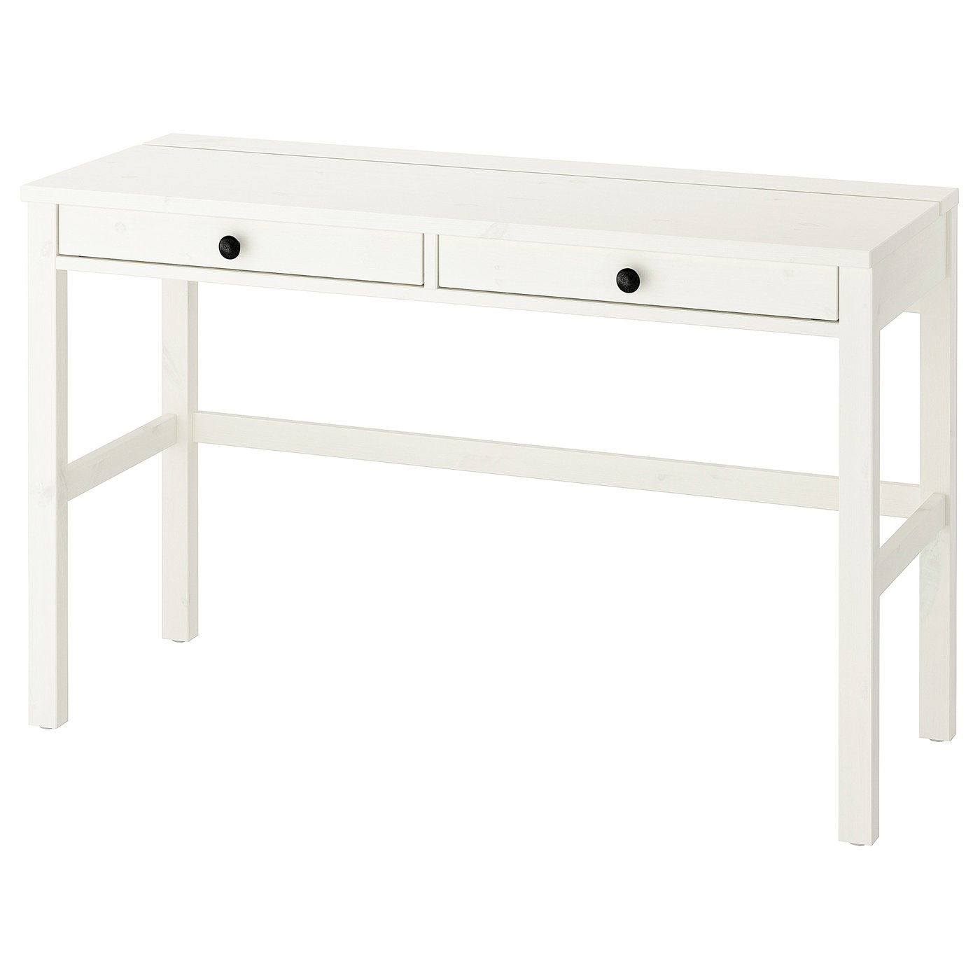 HEMNES Biurko z 2 szufladami biała bejca IKEA