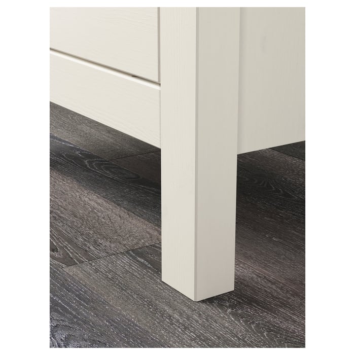 HEMNES Комод, 2 шухляди, біла морилка, 54x66 см, фото 5