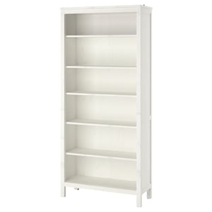 HEMNES Стелаж - біла морилка 90x197 см