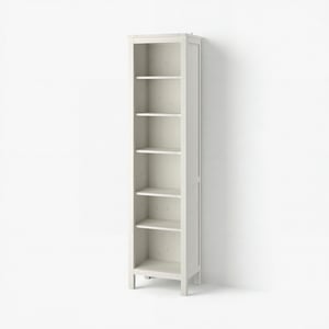 HEMNES Стелаж - біла морилка 49x197 см