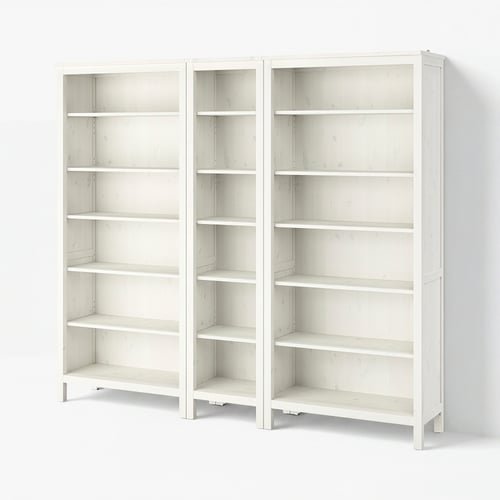 HEMNES Стелаж - біла морилка 229x197 см