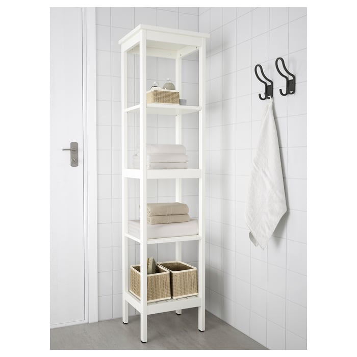 HEMNES Стелаж, білий, 42x172 см, фото 2