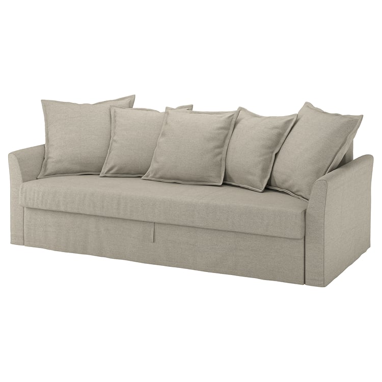 HOLMSUND 3 osobowa sofa rozkładana, beżowy IKEA