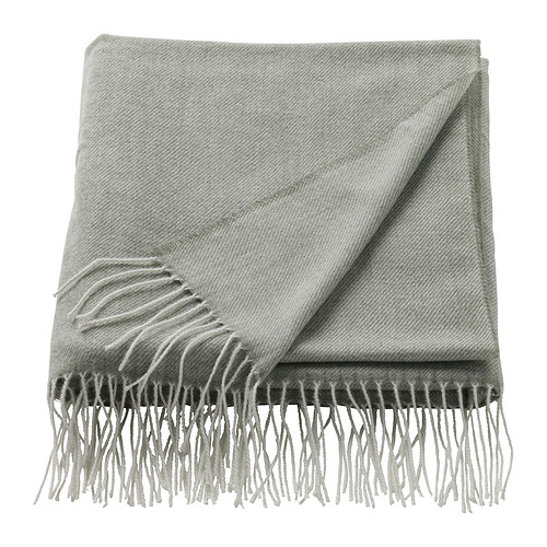 HOLMVI - pled, 120x160 cm, jasny szarozielony