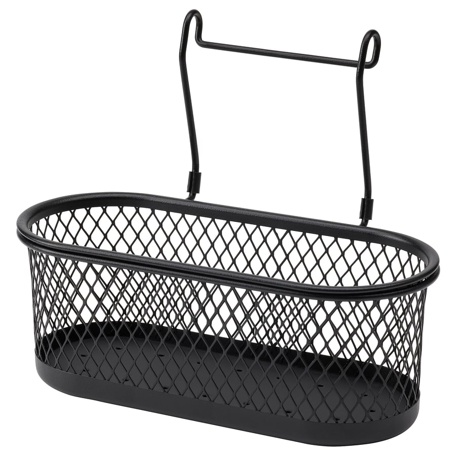 HULTARP trauks  31x16x12 cm melnā krāsā/režģis