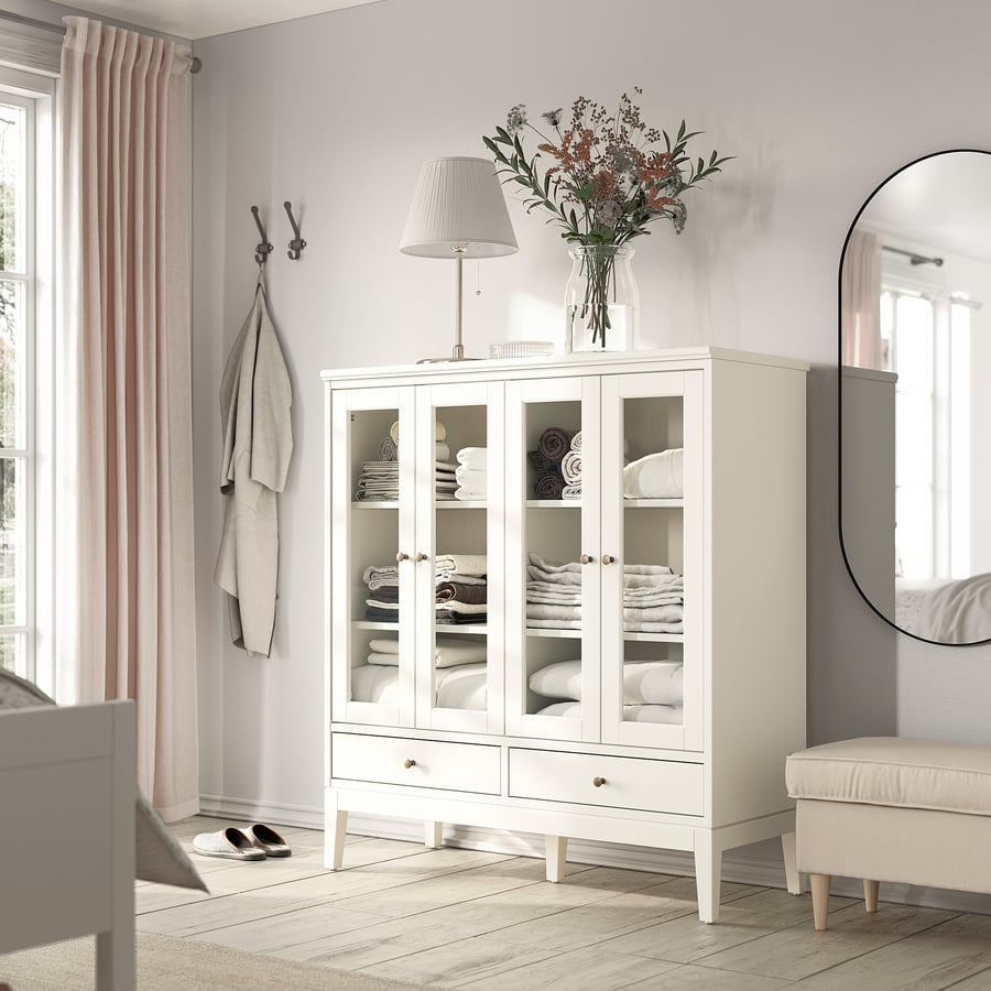 IDANÄS, IKEA 121x50x135 cm baltā krāsā