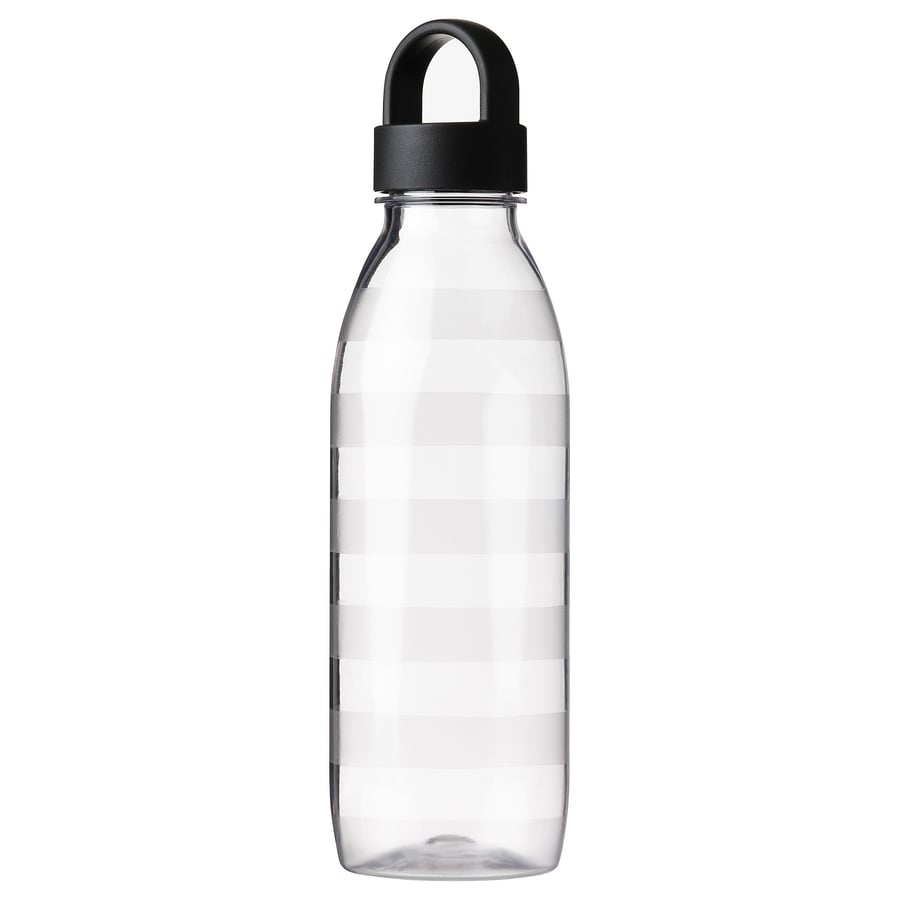 IKEA 365+ ūdens pudele, svītrains/tumši pelēkā krāsā, 0.7 l