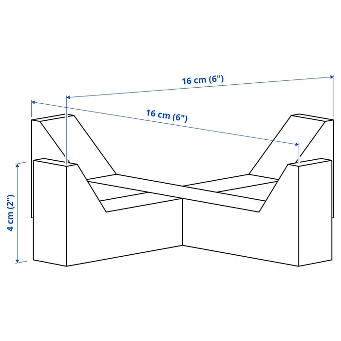 IKEA 365+ Блюдо, акація, 16x16 см, фото 4