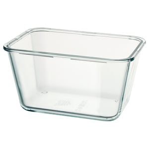 IKEA 365+ Контейнер для харчових продуктів - прямокутник/скло 1.8 л