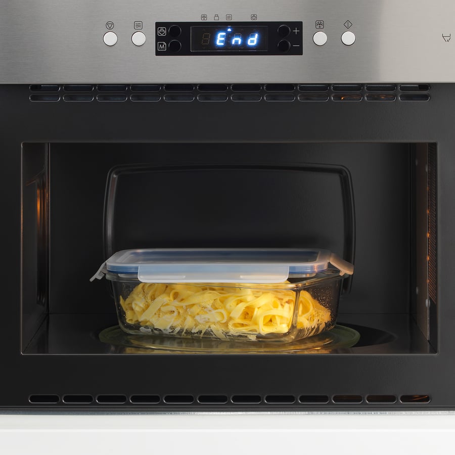 IKEA 365+ pārtikas kārba ar vāku, taisnstūra/stikls, 1.0 l