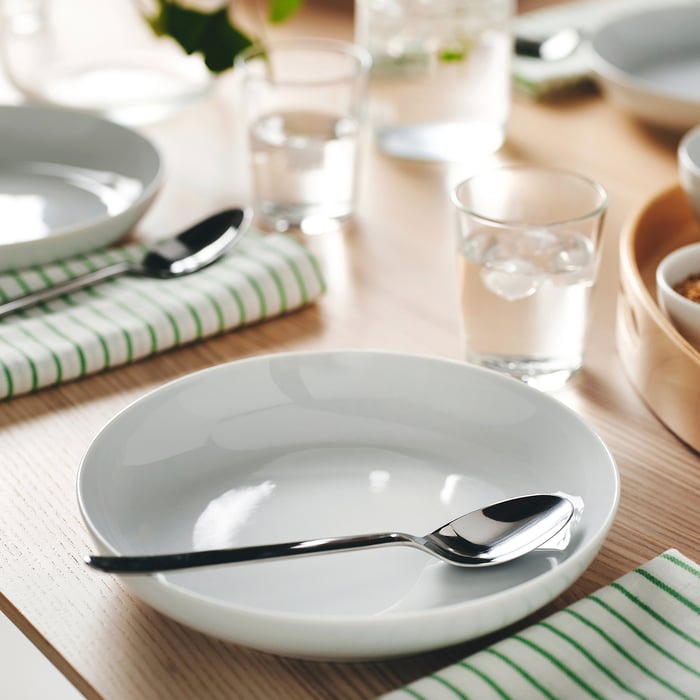 IKEA 365+ Глибока тарілка, білий 21 см, фото 2
