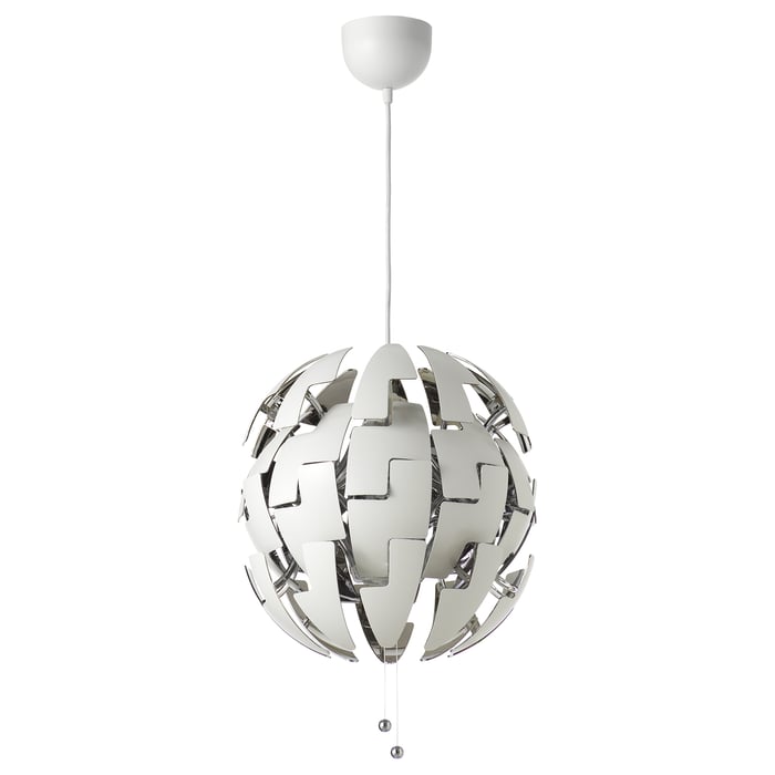 IKEA PS 2014 Підвісний світильник, білий/сріблястий 35 см