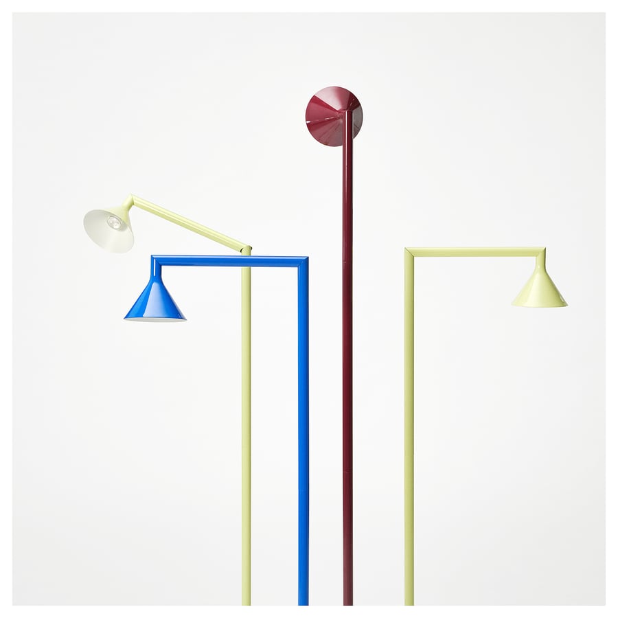 IKEA PS 2026 stāvlampa, zilā krāsā, 182 cm